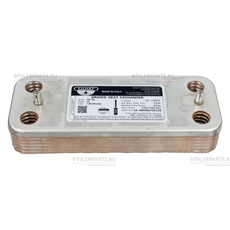 Теплообменник вторичный 190 мм 12 пластин ALPENHOFF ZILMET 30631400300401