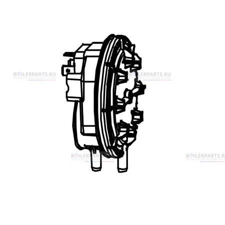 Прессостат (пневмореле) реле давления воздуха HUBA CONTROL 40/25 Pa MOGUCHI MG05010019
