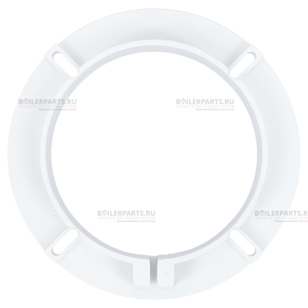 Фланец 100 с прокладкой, винтами и гайкой RAL9016