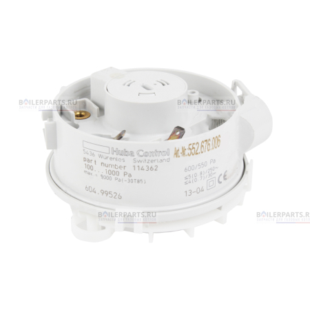 Прессостат (пневмореле) реле давления воздуха HUBA CONTROL 0.5-5 mBar DE DIETRICH S100613