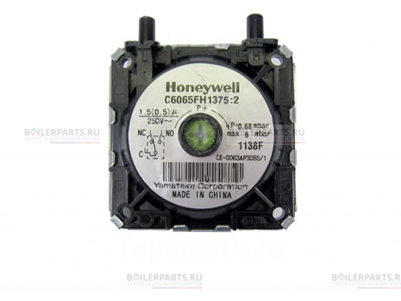 Прессостат (пневмореле) реле давления воздуха HONEYWELL 0.48-6 mBar MORA TOP ST55057