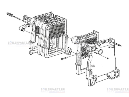 Теплообменник для котлов Vaillant 061948