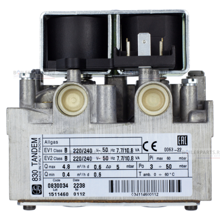 Газовый клапан BERETTA Rp 1/2 ISO 7-1 6 bar SIT 0.830.034