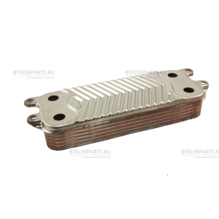 Теплообменник вторичный 190 мм 16 пластин VAILLANT ZILMET 0020097179