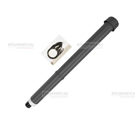 Вертикальный проход через крышу, концентрический черный (RAL 9005) для котлов Vaillant 0020106371 [3