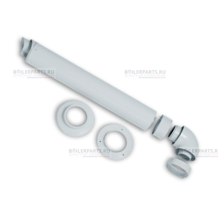 Комплект для горизонтального прохода через стену VAILLANT 60/100 533-738 мм 0020202780