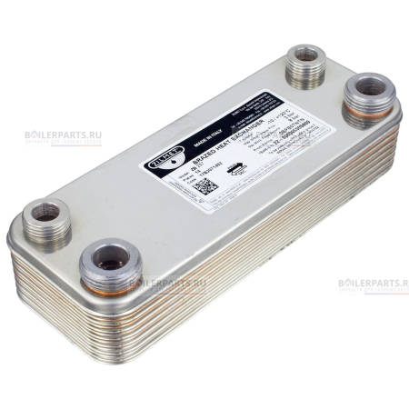 Теплообменник вторичный 207 мм 12 пластин ZILMET 17b2071402