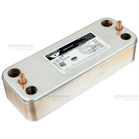 Теплообменник вторичный 207 мм 16 пластин ZILMET 17b2071610