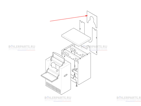 Задняя стенка малая для котлов Vaillant 134639