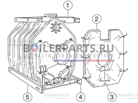 Теплоизоляция для котлов Bosch/Buderus 67902649