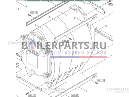 Теплоизоляция для котлов Bosch/Buderus 67902650