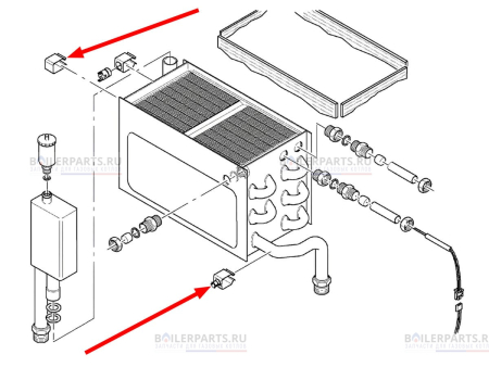 Датчик температуры NTC для котлов Vaillant 252811