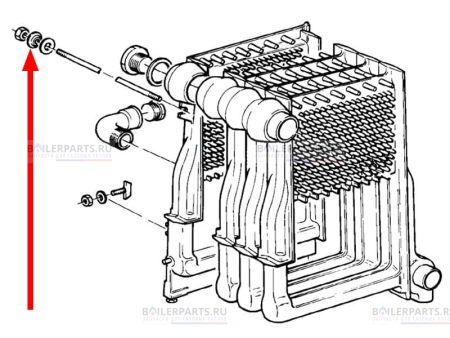 Выпуклая шайба для котлов Vaillant 285421