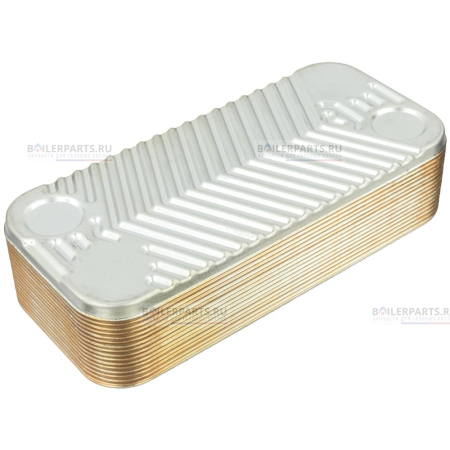 Теплообменник вторичный 190 мм 14 пластин IMMERGAS ZILMET 1.019649