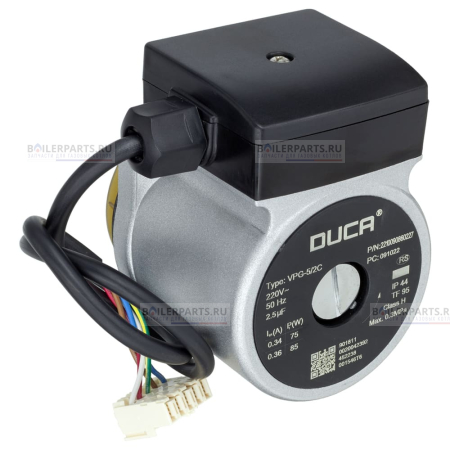 Голова насоса VPG-5/2C для котлов Vaillant (до 2015 года 3 пина) DUCA 178983