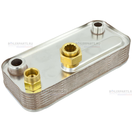 Теплообменник вторичный 190 мм 13 пластин ZILMET 17B1951301