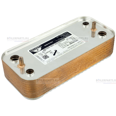 Теплообменник вторичный 190 мм 14 пластин ZILMET 17b2001600