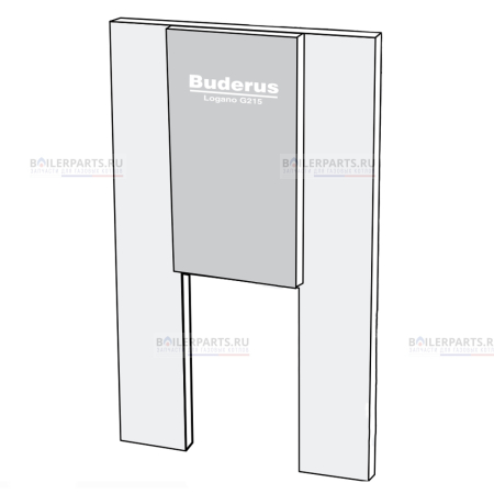 Панель с логотипом (диафрагма передней стенки) для котлов Bosch/Buderus 63011712