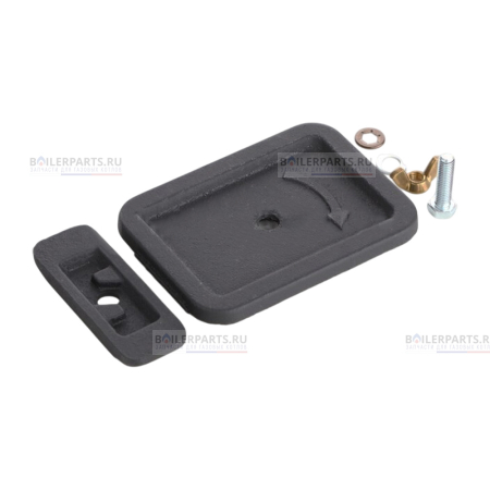 Люк для чистки коллектора дымохода для котлов Bosch/Buderus/Dakon/Junkers 87399301010
