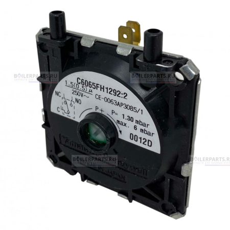 Прессостат (пневмореле) реле давления дыма HONEYWELL 1.2-6 mBar BAXI, FERROLI, BIASI C6065FH1292 [25