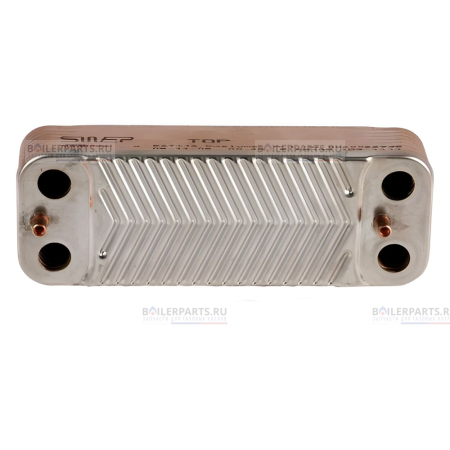 Теплообменник вторичный 207 мм 16 пластин SAUNIER DUVAL ZILMET S10248