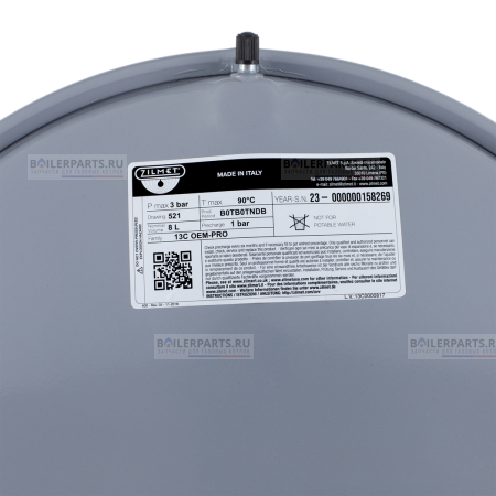 Бак расширительный круглый 8 л резьба 1/2 WOLF 2070563