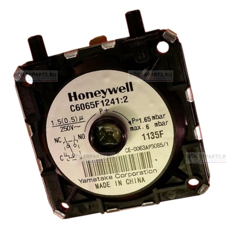 Прессостат (пневмореле) реле давления воздуха HONEYWELL 1.65-6 mBar FERROLI 39805630