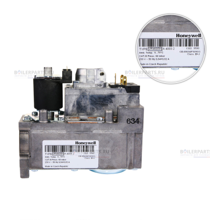 Клапан газовый FEROLLI Rp 1/2"-Rp 1/2" 6 bar HONEYWELL 39803900