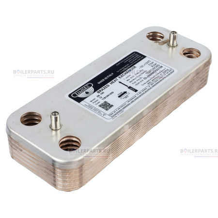 Теплообменник вторичный 190 мм 12 пластин FERROLI ZILMET 398901673