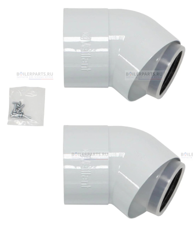 Отвод 45° VAILLANT 80/125 303211