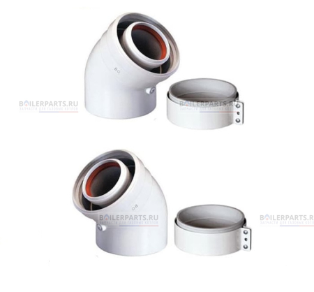 Отвод 45° VAILLANT 60/100 303809