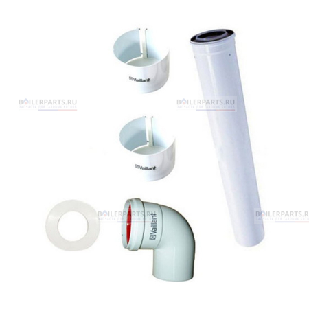 Комплект для подключения концентрической системы труб к дымоходу VAILLANT 60/100 740 мм 303810