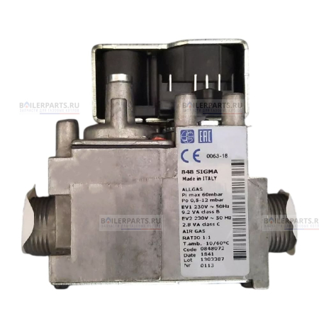 Газовый клапан Sit 848 Sigma для котлов Ariston 65102822