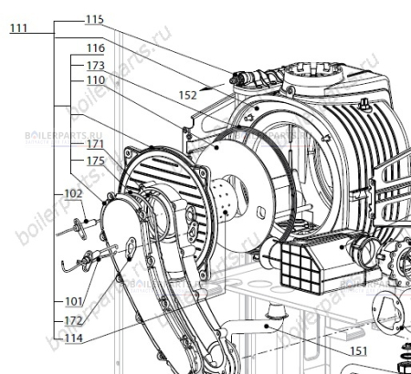 Теплообменник конденсационный ARISTON 65111608