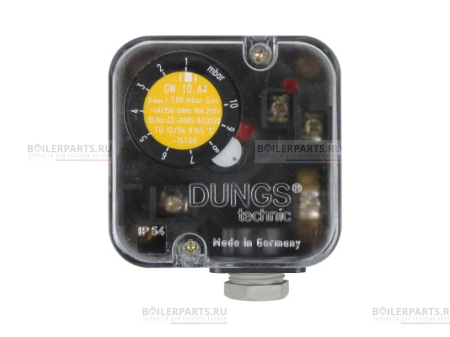 Реле давления газа/воздуха GW 10 А4 DUNGS 1-10 mBar ELCO 65323015