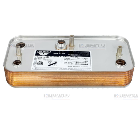 Теплообменник вторичный 190 мм 18 пластин SIME ZILMET 6281525