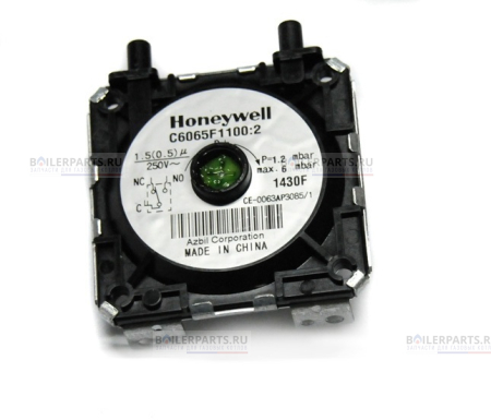 Прессостат (пневмореле) реле давления дыма HONEYWELL 1.2-6 mBar BAXI 628640