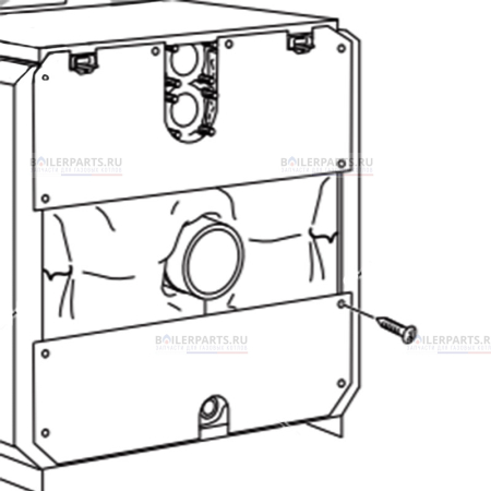 Панель задняя нижняя для котлов Bosch/Buderus 63014175