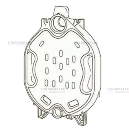 Секция котла GE315 (задняя) для котлов Buderus, Bosch 63011541