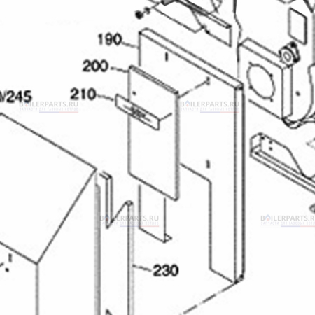 Панель передняя для котлов Bosch/Buderus 63029201