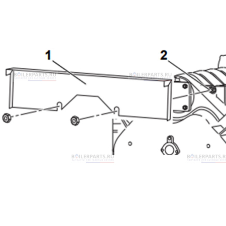 Панель передняя верхняя для котлов Bosch/Buderus 05614634