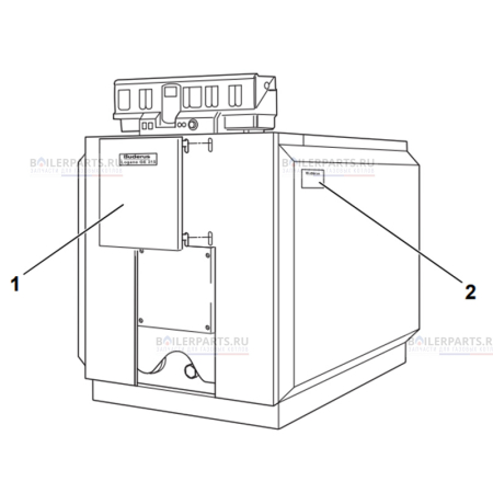 Комплект облицовки 7 секций для котлов Bosch/Buderus 63040298
