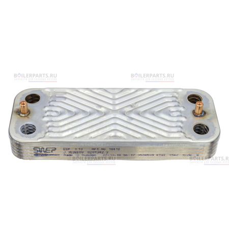 Теплообменник вторичный 190 мм 10 пластин BAXI SaunierGPT 63041310091P [102]