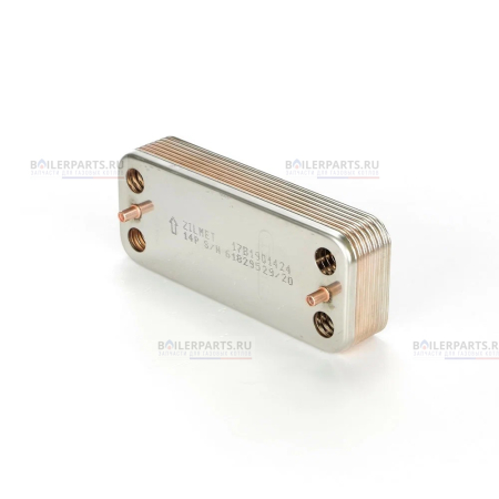 Теплообменник вторичный 190 мм 12 пластин BAXI 63041310441p ZILMET