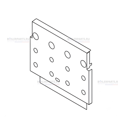 Передняя панель камеры сгорания ALPHATHERM 6FRONCAP01