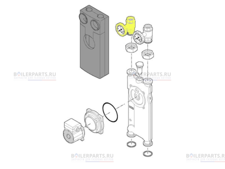 Кран шаровой насосной группы для котлов Viessmann 7818035