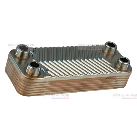 Теплообменник вторичный 190 мм 18 пластин BOSCH ZILMET 87054062030