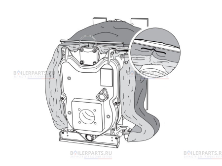 Теплоизоляция 5 секции для котлов Bosch/Buderus G215 8718585132