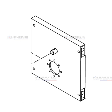Дверца в сборе для котлов Bosch/Buderus/Junkers 87381231580