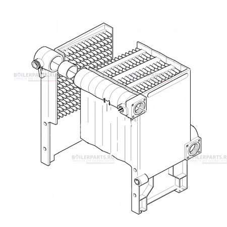 Теплообменник для котлов Vaillant 064708